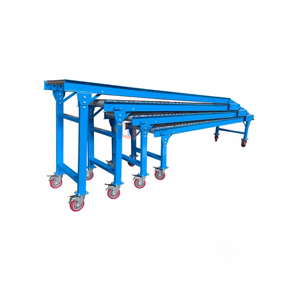 Telescopic Gravity Unloading Roller Conveyor System
